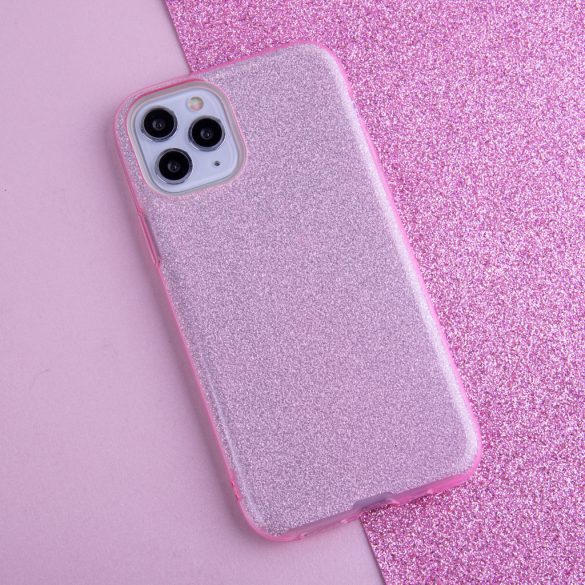 Glitter tok Samsung Galaxy A71 - rózsaszín
