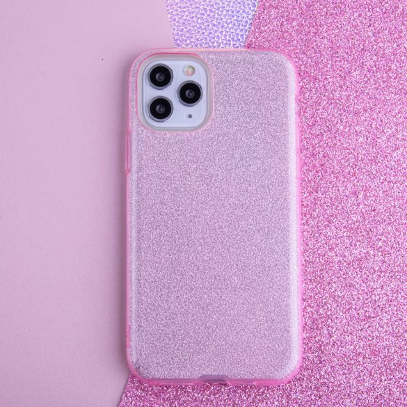 Glitter tok Samsung Galaxy A71 - rózsaszín