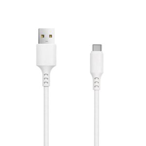 Setty USB-A - Type-C kábel 3A 1m - fehér