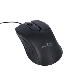 Maxlife Home Office MXHM-01 optikai egér 1000 DPI 1,2m - fekete