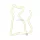 Neon LED CICA meleg fehér Bat + USB FLNE03 Forever Light