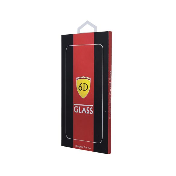6D edzett üveg fekete szegéllyel iPhone 12 Mini