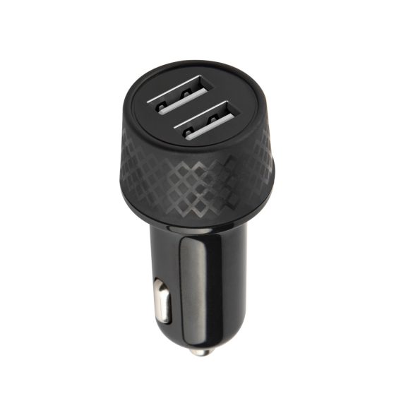 Forever LA-03 autós töltő 2xUSB-A csatlakozással 2,4A QC 3.0 - fekete