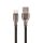 Setty USB-A - microUSB kábel 1 m 3A - fekete Setty USB-A - microUSB kábel 1 m 3A - fekete