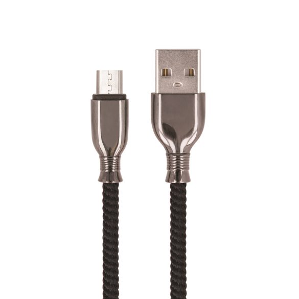Setty USB-A - microUSB kábel 1 m 3A - fekete