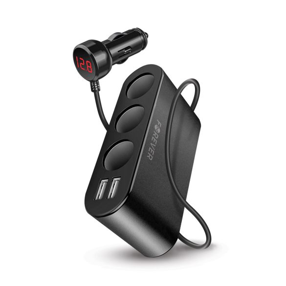Forever autós szivargyújtó elosztó + 2xUSB-A csatlakozó 2,4A