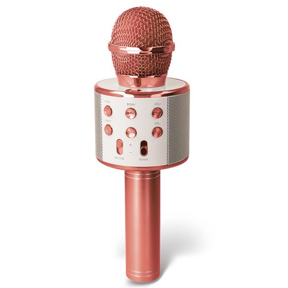 Forever BMS-300 Bluetooth mikrofon hangszóróval - rózsaarany színű