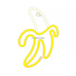 Neon LED BANAN fehér sárga Bat + USB FLNE10 Forever Light