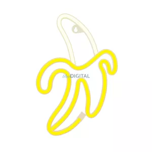 Neon LED BANAN fehér sárga Bat + USB FLNE10 Forever Light