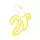 Neon LED BANAN fehér sárga Bat + USB FLNE10 Forever Light