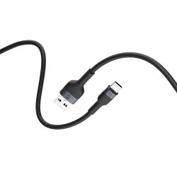 Forever Flexible USB-A - Type-C kábel 3A 1m - fekete