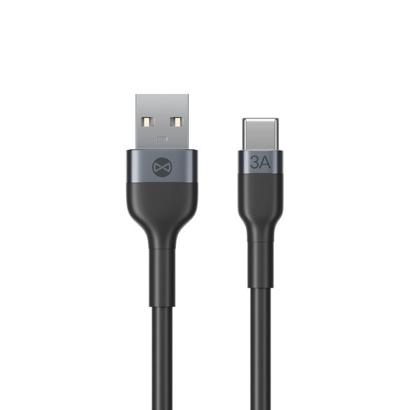 Forever Flexible USB-A - Type-C kábel 3A 1m - fekete