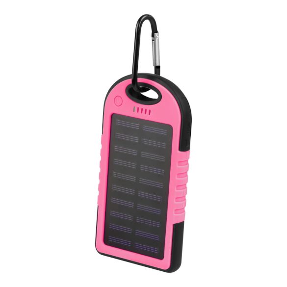 Setty SPBS-05 napelemes powerbank 5000mAh - rózsaszín