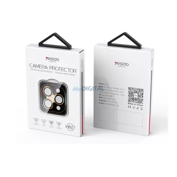 Yesido Lens Protector WB27 iPhone 15 Pro 15 Pro Max BLACK / FEKETE