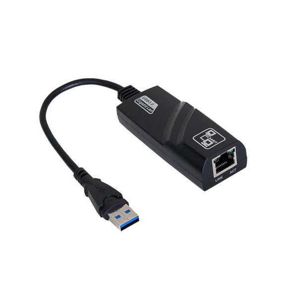 Akyga AK-AD-31 adapter kábellel hálózati kártya USB A (m) / RJ45 (f) 10/100/1000 ver. 3,0 15 cm