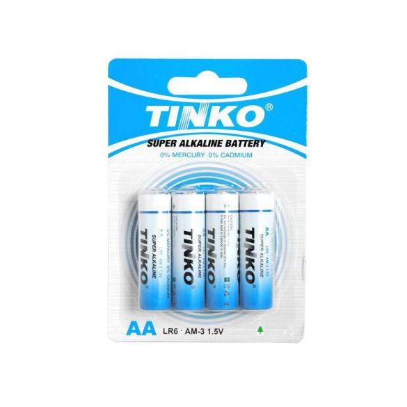 Tinko alkáli elem AA/LR6 - 4db