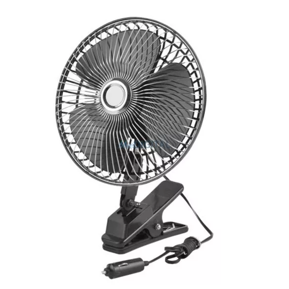Autós ventilátor 12V, 6” szabályozható