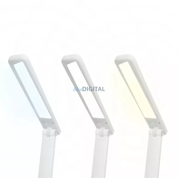 Íróasztali lámpa LED 3W, 3000/4500/6000K, állítható, 1200mAh, fehér, LTC