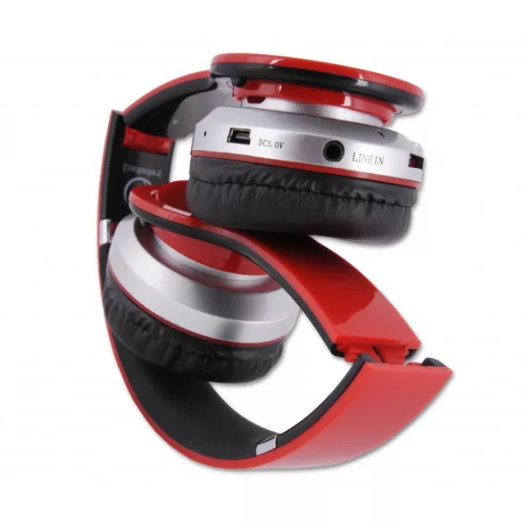Rebeltec Crystal Bluetooth fejhallgató - piros