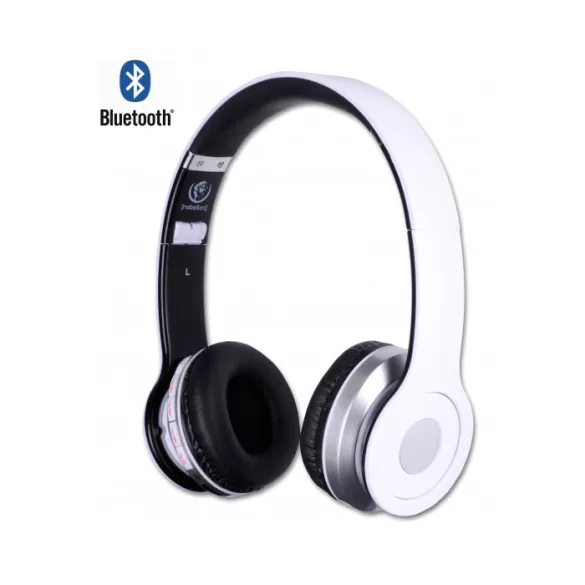 Rebeltec Crystal Bluetooth fejhallgató - fehér