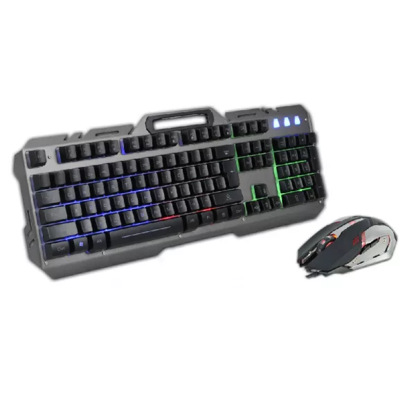 Rebeltec INTERCEPTOR gaming vezetékes készlet (LED billentyűzet + egér)