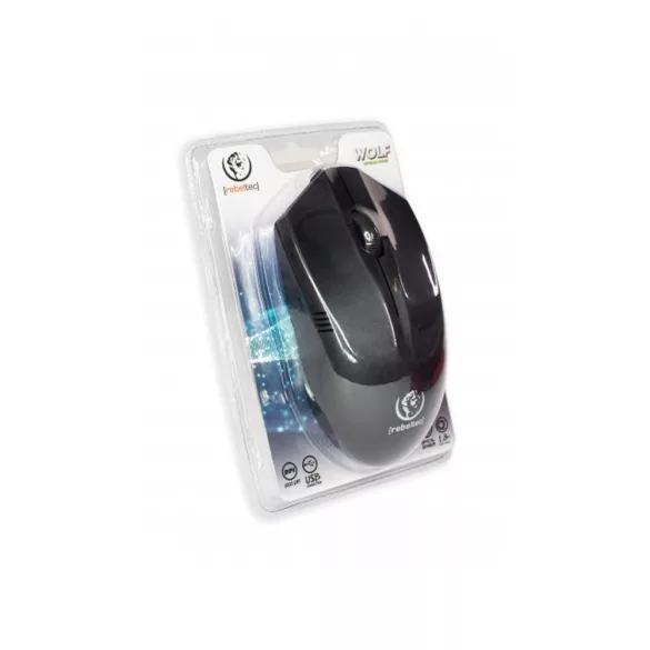 Rebeltec Wolf optikai egér USB 1,8m