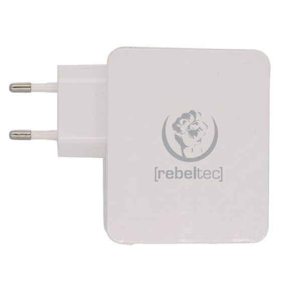 Rebeltec H410 Turbo hálózati töltő 4xUSB-A csatlakozással 3A QC3.0 - fehér