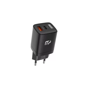 myPhone SWIFTCHARGE Duo hálózati töltő 1xUSB-A és 1xUSB-C csatlakozással 20W - fekete