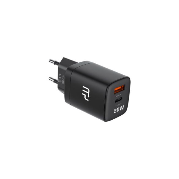 myPhone SWIFTCHARGE Duo hálózati töltő 1xUSB-A és 1xUSB-C csatlakozással 20W - fekete