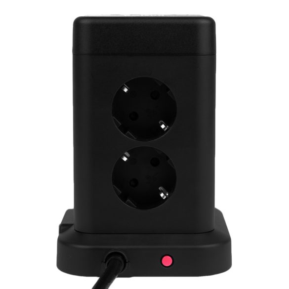 Huslog hosszabbító kábel USB-vel - fekete