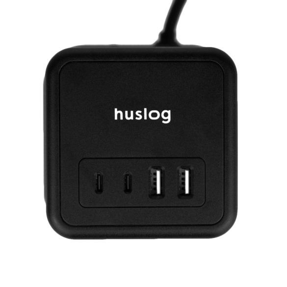 Huslog hosszabbító kábel USB-vel - fekete