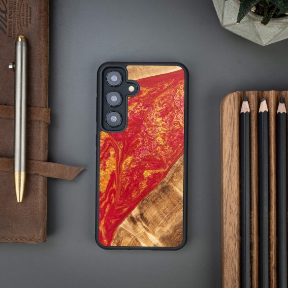 Bewood Neons Paris tok Samsung Galaxy S24 - barna-piros
