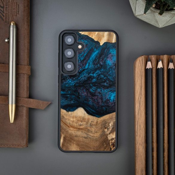 Bewood Planets Neptune tok Samsung Galaxy S24 Plus - barna-kék