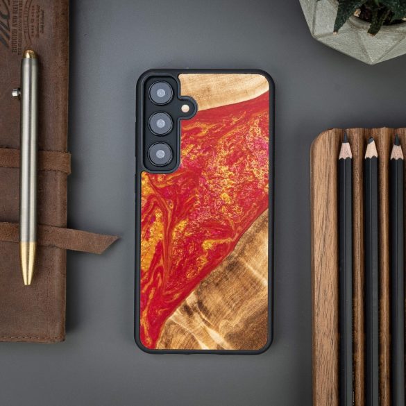 Bewood Neons Paris tok Samsung Galaxy S24 Plus - barna-piros