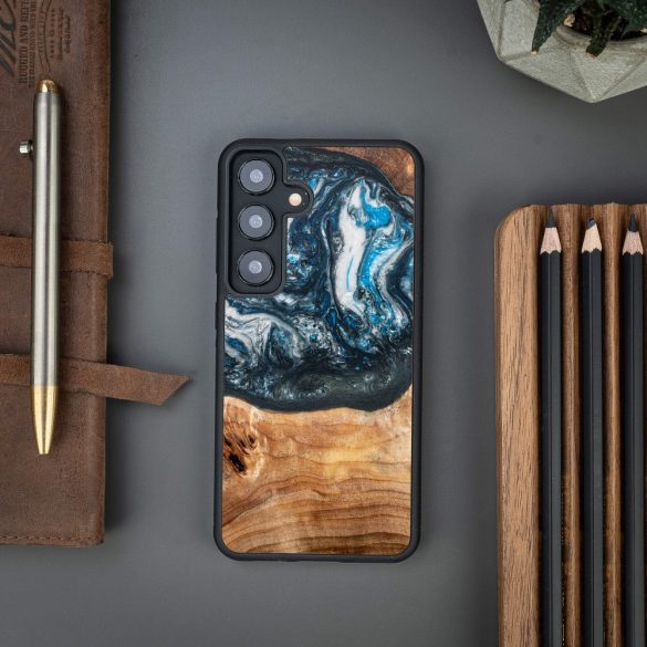 Bewood Planets Earth tok Samsung Galaxy A55 5G - barna-kék