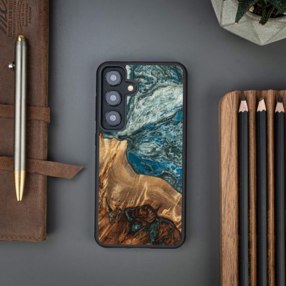 Bewood Planets Earth tok Samsung Galaxy A55 5G - barna-kék