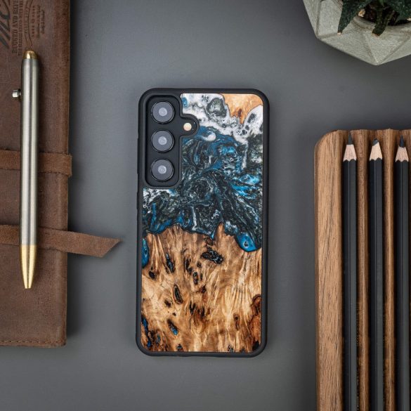Bewood Planets Earth tok Samsung Galaxy A55 5G - barna-kék