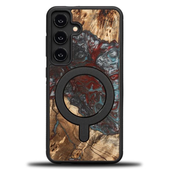 Bewood Planets Pluto MagSafe-kompatibilis tok Samsung Galaxy S24 - barna-szürke