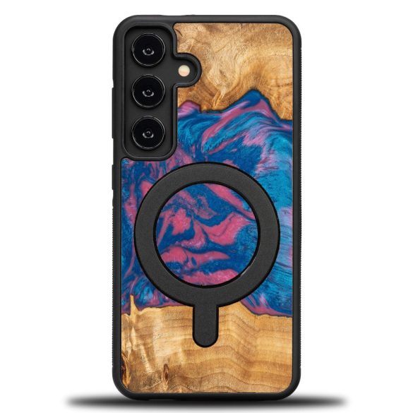 Bewood Neons Vegas MagSafe-kompatibilis tok Samsung Galaxy S24 - barna-kék