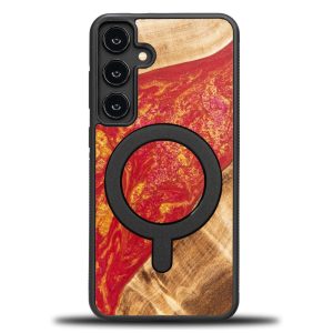 Bewood Neons Paris MagSafe-kompatibilis tok Samsung Galaxy S24 Plus - barna-piros