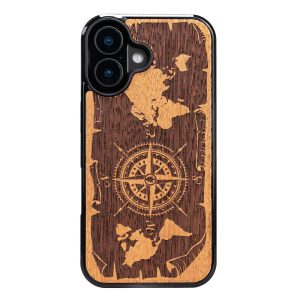 Bewood Compass Merbau tok iPhone 16 - barna