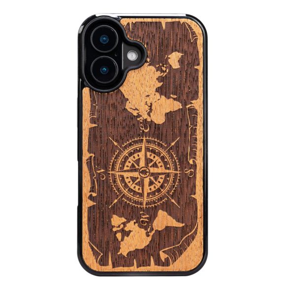 Bewood Compass Merbau tok iPhone 16 - barna