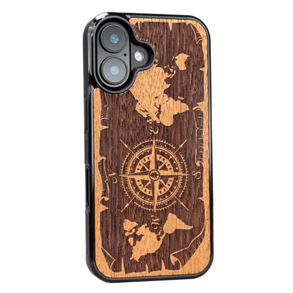 Bewood Compass Merbau tok iPhone 16 - barna