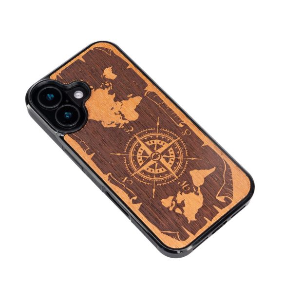 Bewood Compass Merbau tok iPhone 16 - barna