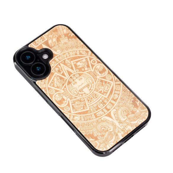 Bewood Aztec Calendar Aniegre tok iPhone 16 - barna