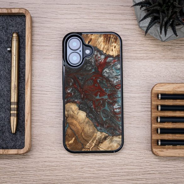 Bewood Planets Pluto tok iPhone 16 - barna-szürke