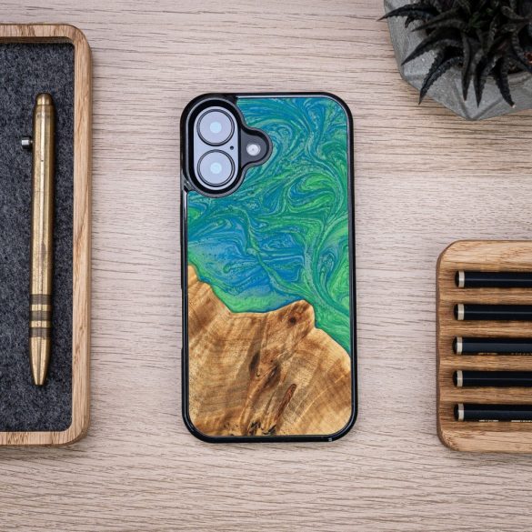 Bewood Neons Tokyo tok iPhone 16 - barna-kék