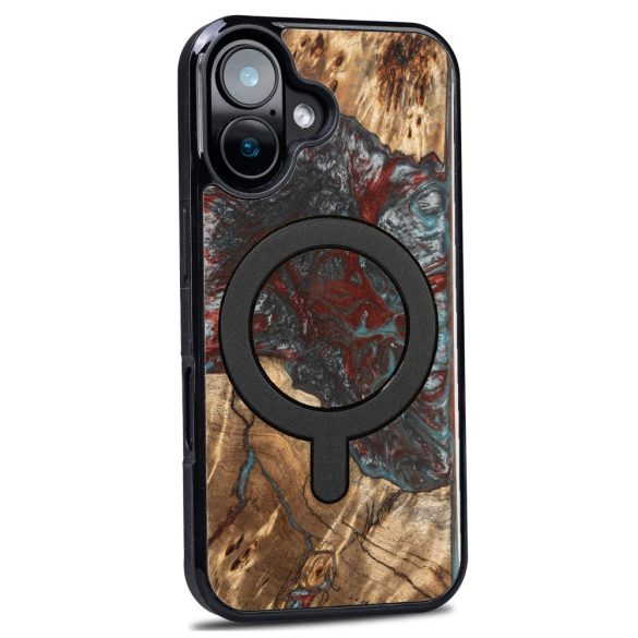 Bewood Planets Pluto MagSafe-kompatibilis tok iPhone 16 - barna-szürke