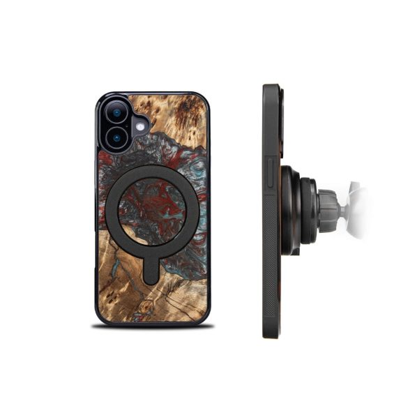 Bewood Planets Pluto MagSafe-kompatibilis tok iPhone 16 - barna-szürke