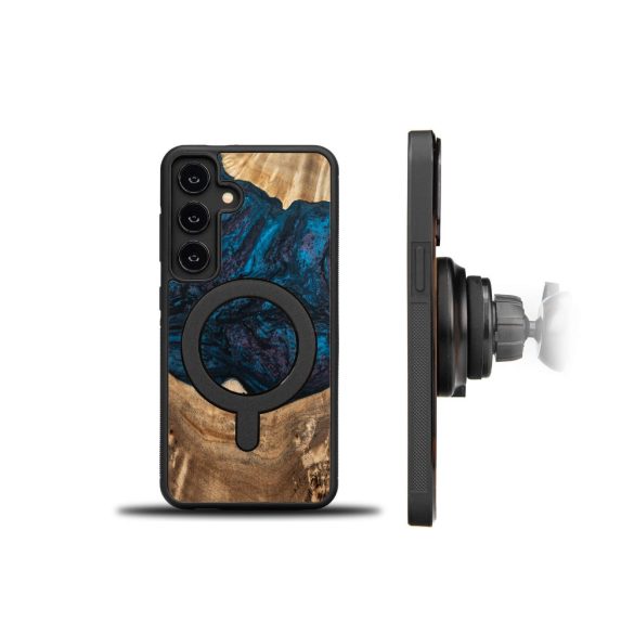 Bewood Planets Neptune MagSafe-kompatibilis tok Samsung Galaxy A55 5G - barna-kék